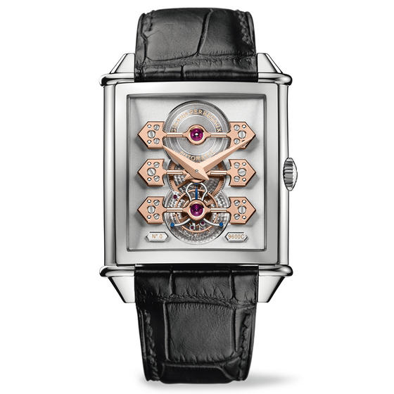 Review Replica Girard-Perregaux VINTAGE 1945 TOURBILLON WITH THREE GOLD BRIDGES 70TH ANNIVERSARY EDITION 99880-53-00B-BA6A watch